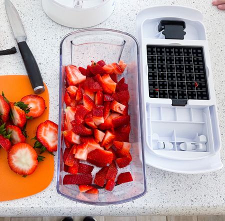 Strawberries are packed full of natural electrolytes- plus the kids love them! So they’re a staple in our home during the hot summer months. I love using my vegetable chopper to quickly chop our fruit up. 🍓✨👏

#LTKhome #LTKSeasonal #LTKunder50