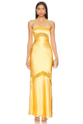Runaway The Label Melrose Dress in Golden from Revolve.com | Revolve Clothing (Global)
