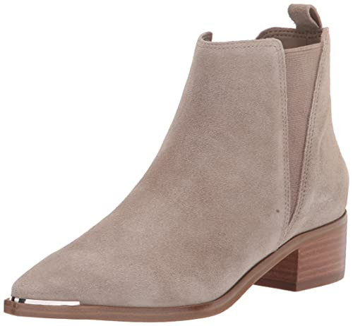 Marc Fisher LTD Women's Yale Ankle Bootie, Ivory Suede, 11 | Amazon (US)