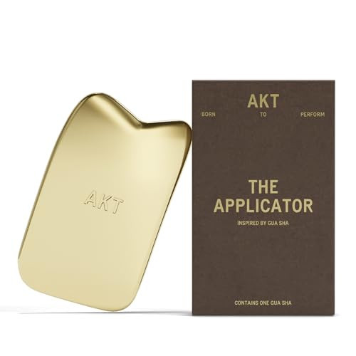 AKT, THE APPLICATOR. Inspired by GUA SHA for improved micro-circulation. 100% PLASTIC FREE — Made from premium quality brass. Use to apply your AKT NATURAL DEODORANT BALM | Amazon (UK)