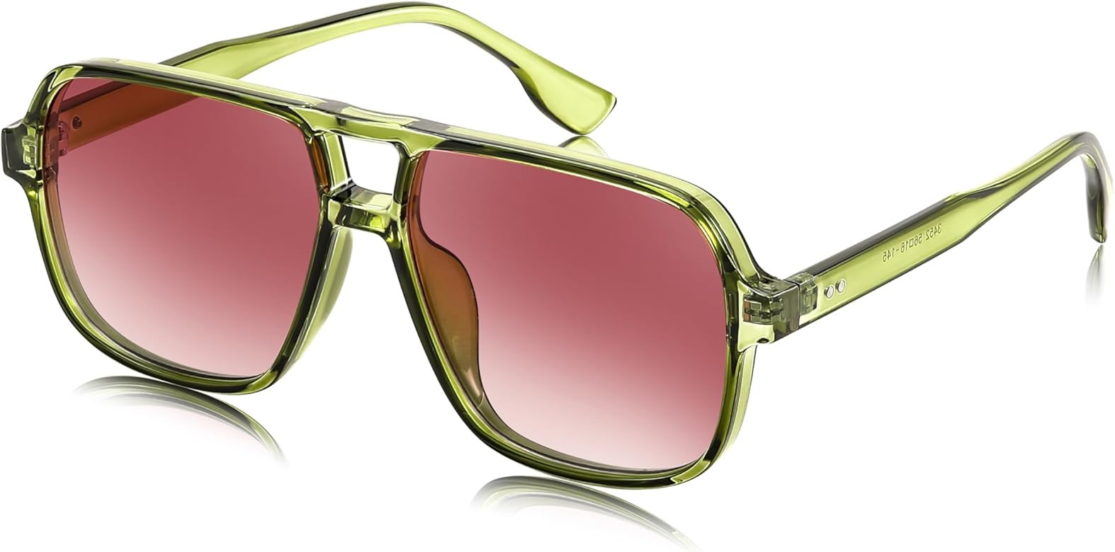 FEISEDY Retro Square Aviator Sunglasses Women Men 70s Vintage Trendy Plastic Frame Sun Glasses B4... | Amazon (US)