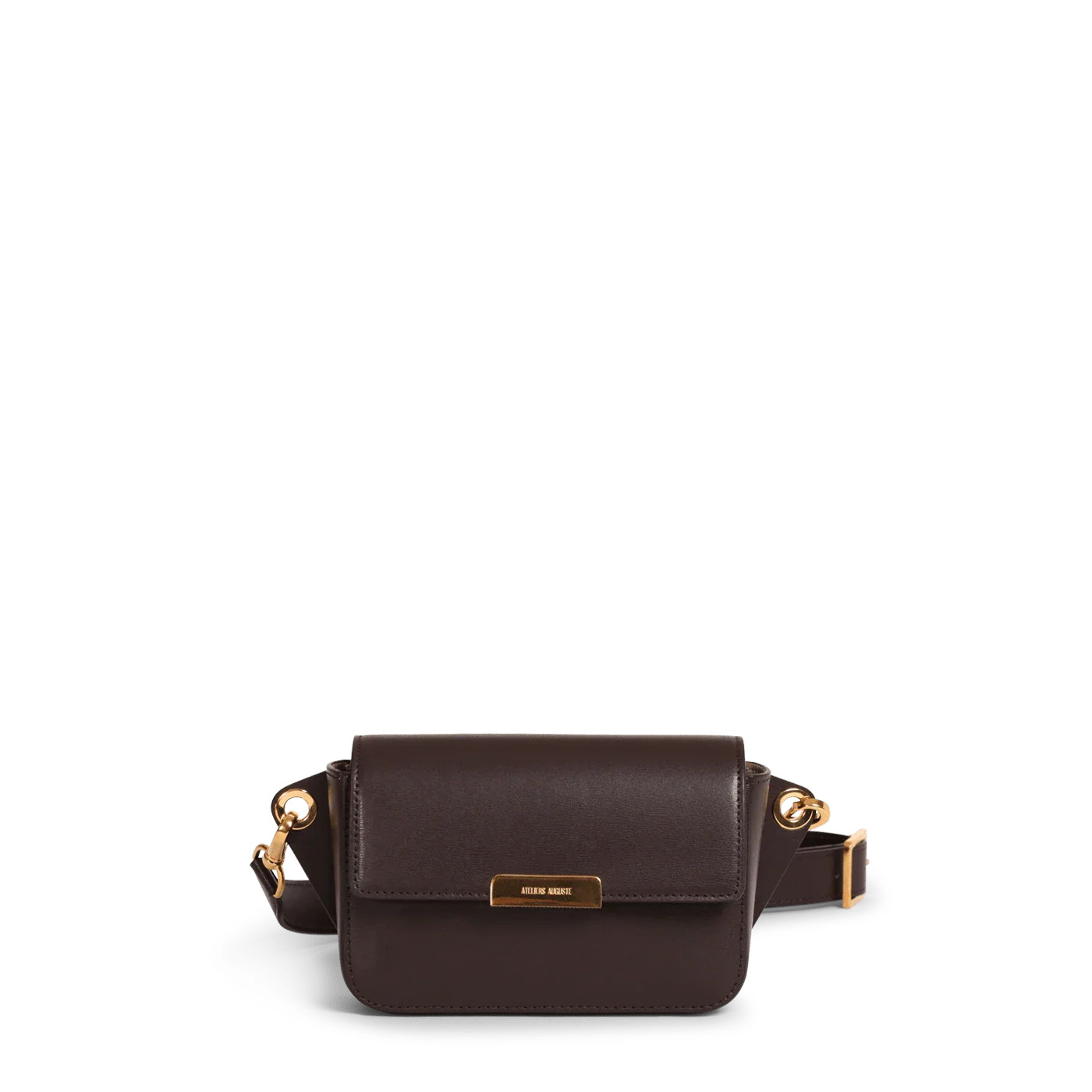 Roquette Belt Bag - Chocolate Box Leather | ATELIERS AUGUSTE