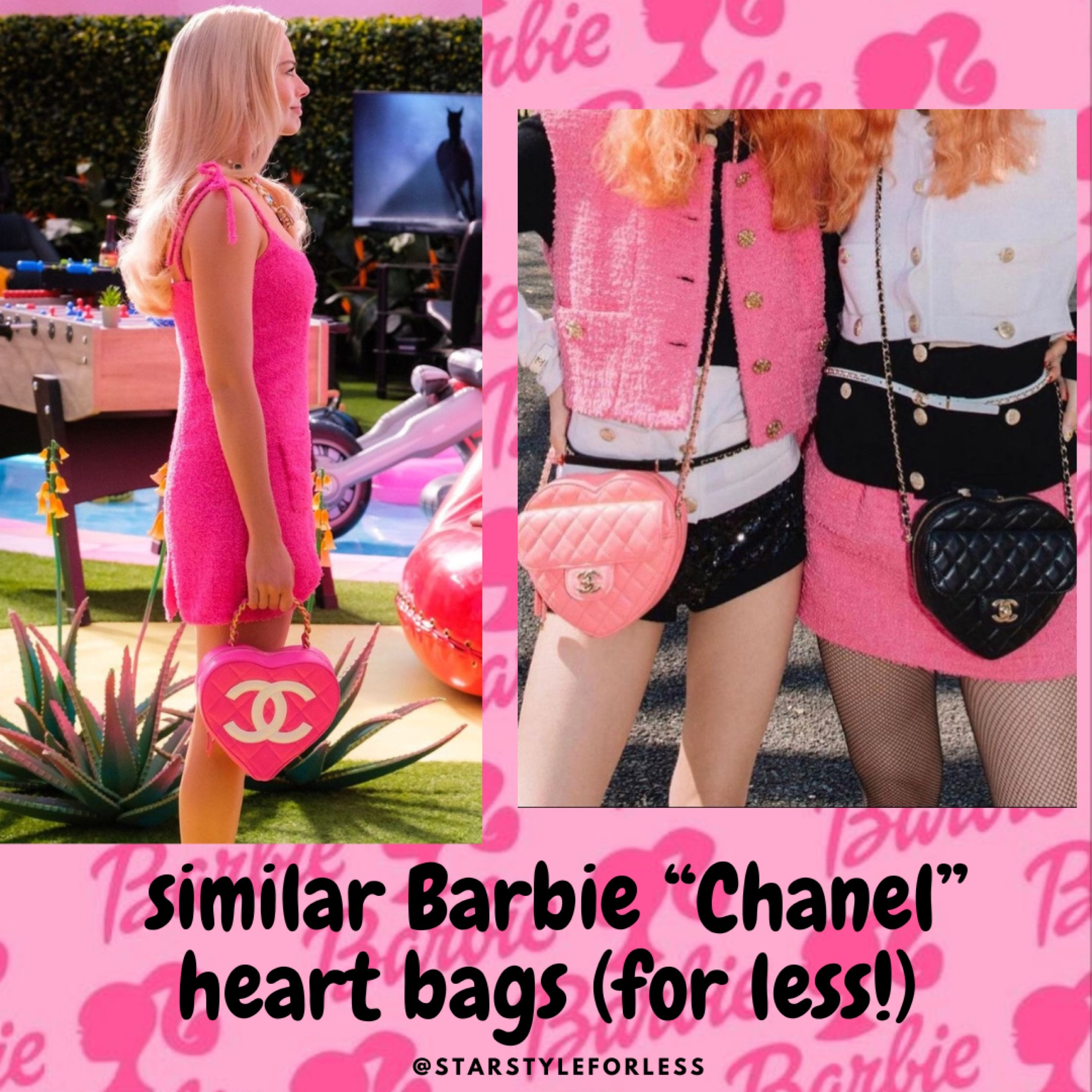 Found the EXACT r*plica of the Barbie movie one - expensive but because it is mirror quality! Linking other similar CC and other designer heart bags too!!

#LTKstyletip #LTKitbag #LTKBacktoSchool