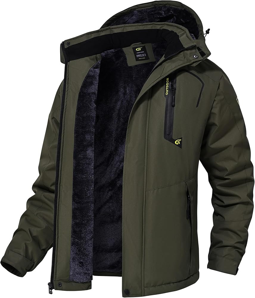 QPNGRP Mens Waterproof Ski Snowboard Jacket Winter Windproof Snow Coat | Amazon (US)