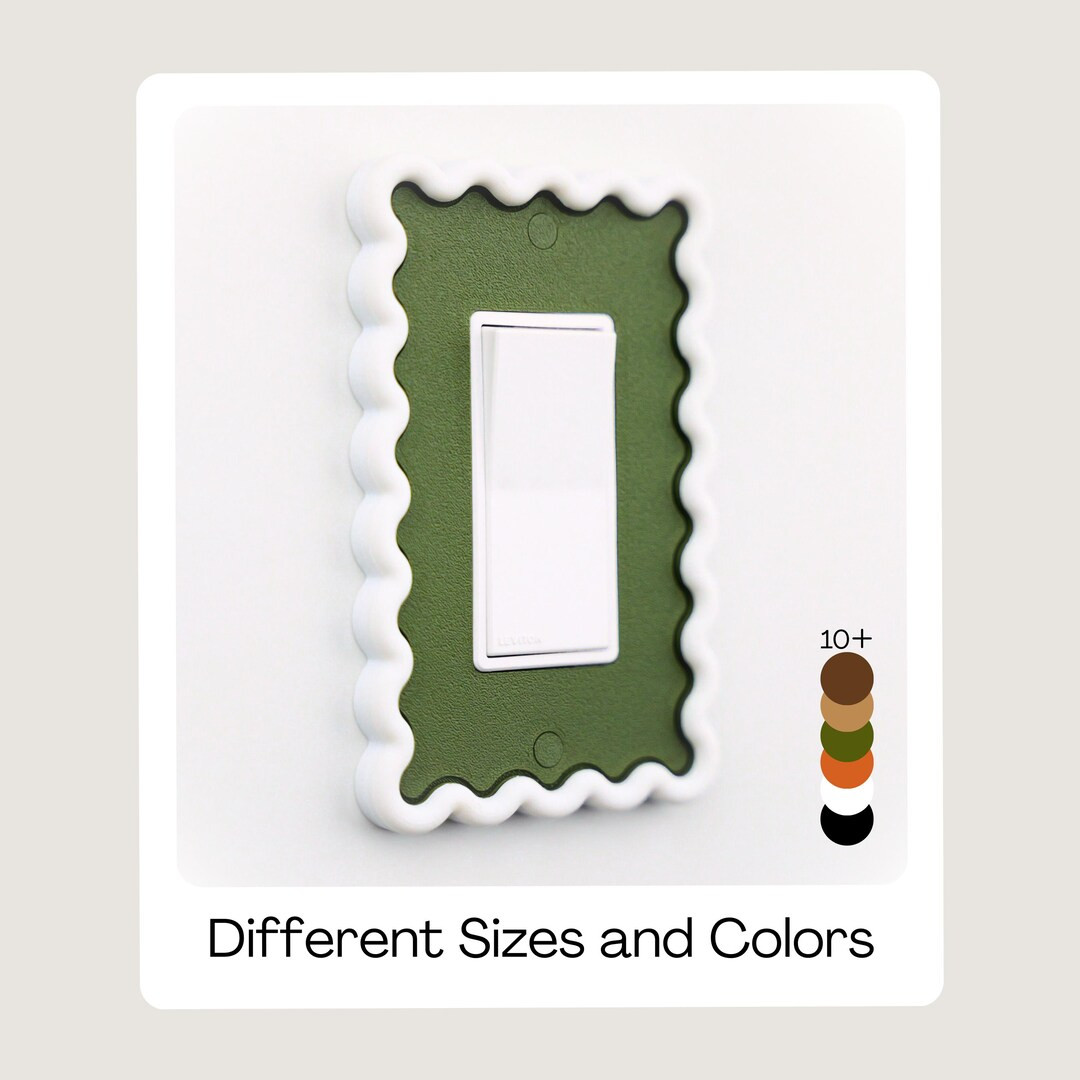 Scalloped Light Switch Cover: Modern Minimalist Home Accent | Etsy (US)