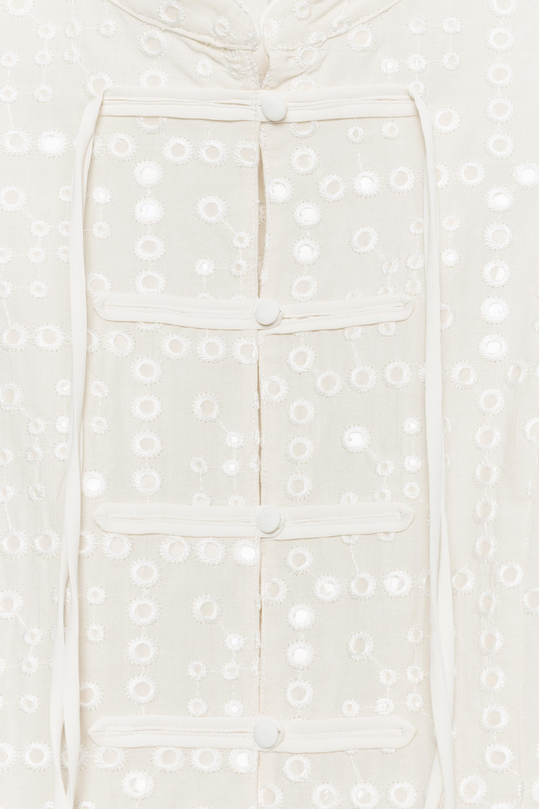 EMBROIDERED EYELET TOP | Zara US