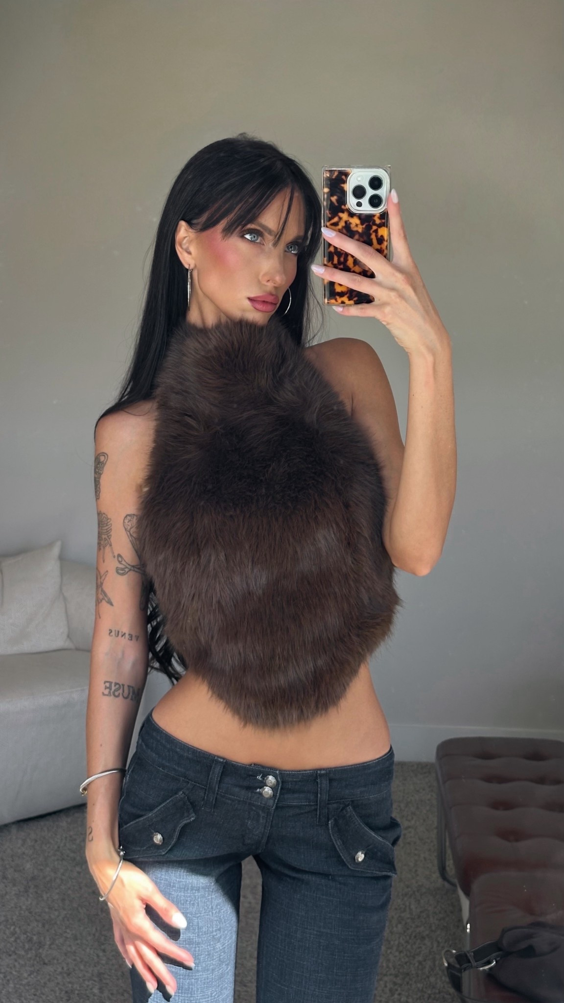 thee top of the season 🐻 #fauxfur #turtleneck 

#LTKFindsUnder100 #LTKSeasonal