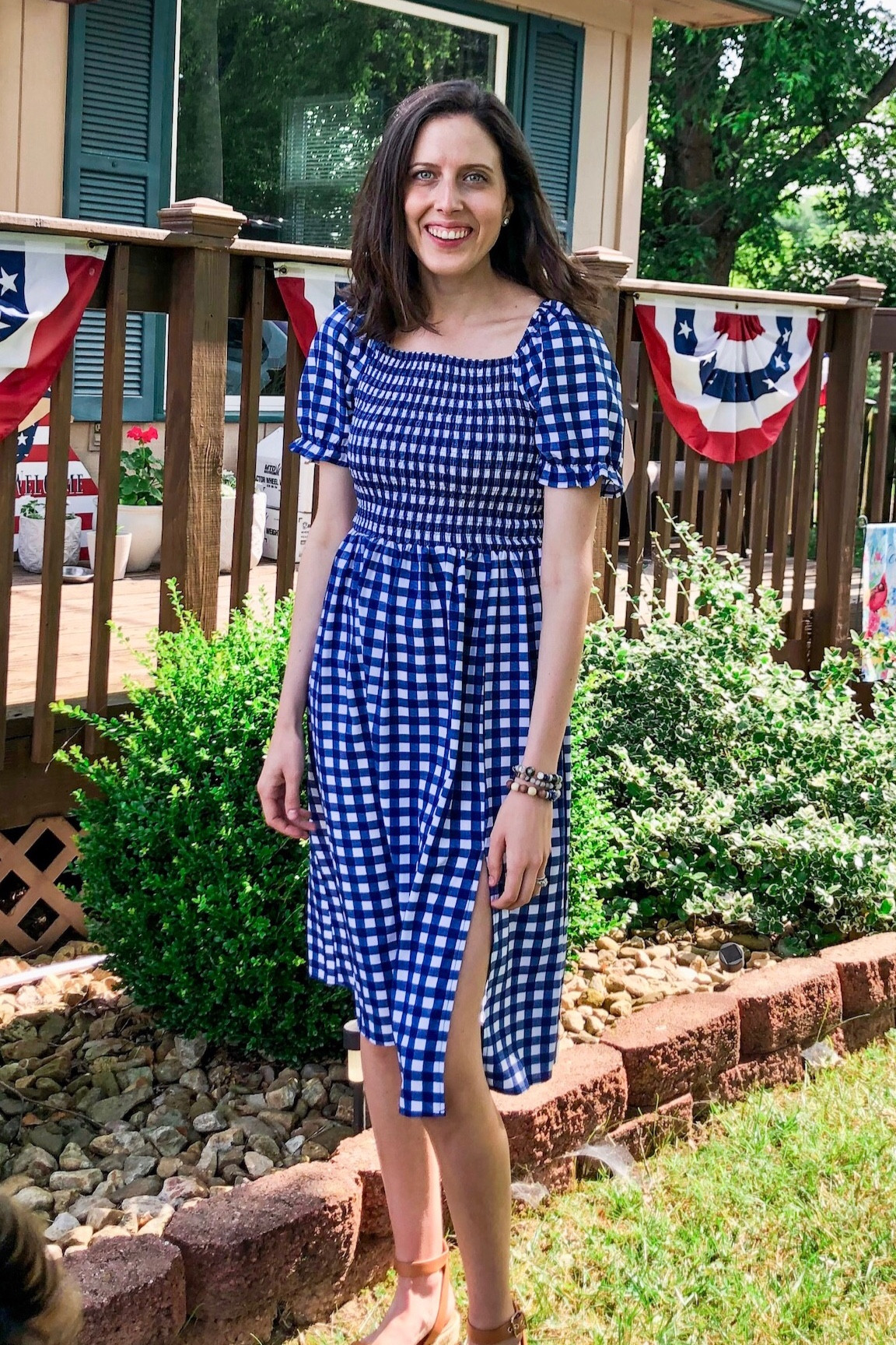 4th of July dress and decor ❤️🤍💙
Love a puff sleeve dress in a gingham print. Lots of amazon options under $50 linked. Fits tts wearing a small. 
I’ve had these Amazon flags for years and they haven’t faded. Under $15 comes in a set of 4! 

 
4th of July decor
Fourth of July 
Summer dress
Gingham dress
Church dress
Vacation dress
Work dress
Summer dress
Midi dress
Casual dress
Statement dress
Outdoor decor




#LTKHome #LTKSeasonal #LTKSummerSales