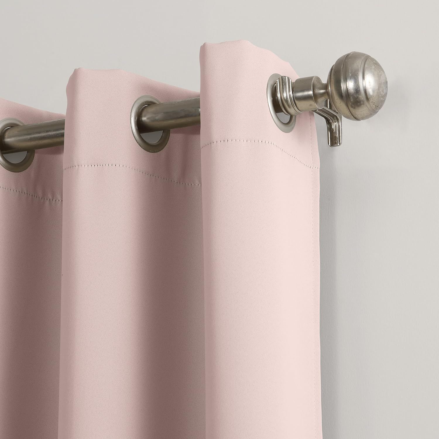 Sun Zero Easton Energy Saving Blackout Grommet Curtain Panel, 40" x 84", Blush Pink | Amazon (US)