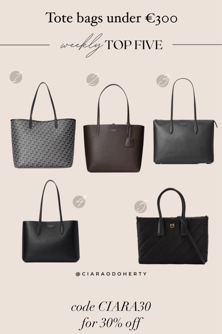 My top 5 tote bags under €300 🖤 Use code CIARA30 for 30% off ✨



#LTKCyberweek #LTKworkwear #LTKGiftGuide