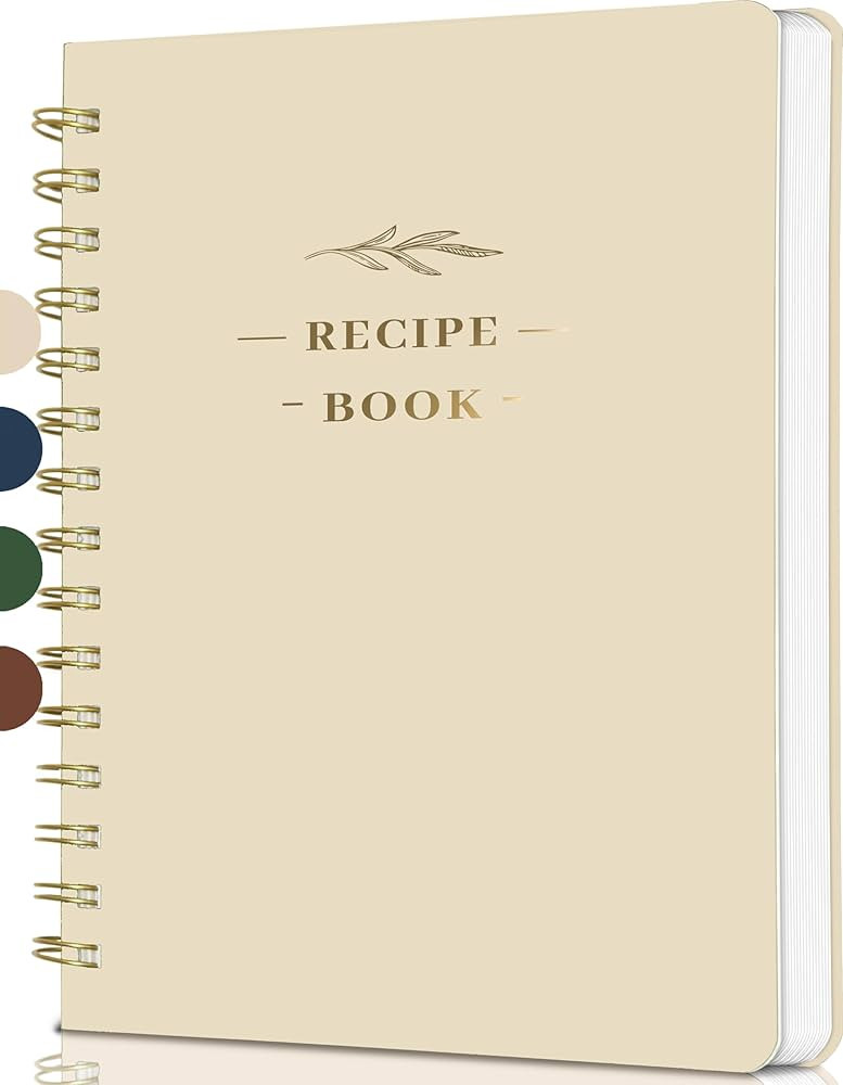 Perfect Blank Recipe Book-Recipe Book to Write in Your Own Recipes,Hardcover Personal Blank Recip... | Amazon (US)