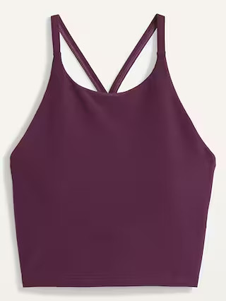 Light Support PowerSoft Longline Sports Bra for Women | Old Navy (US)