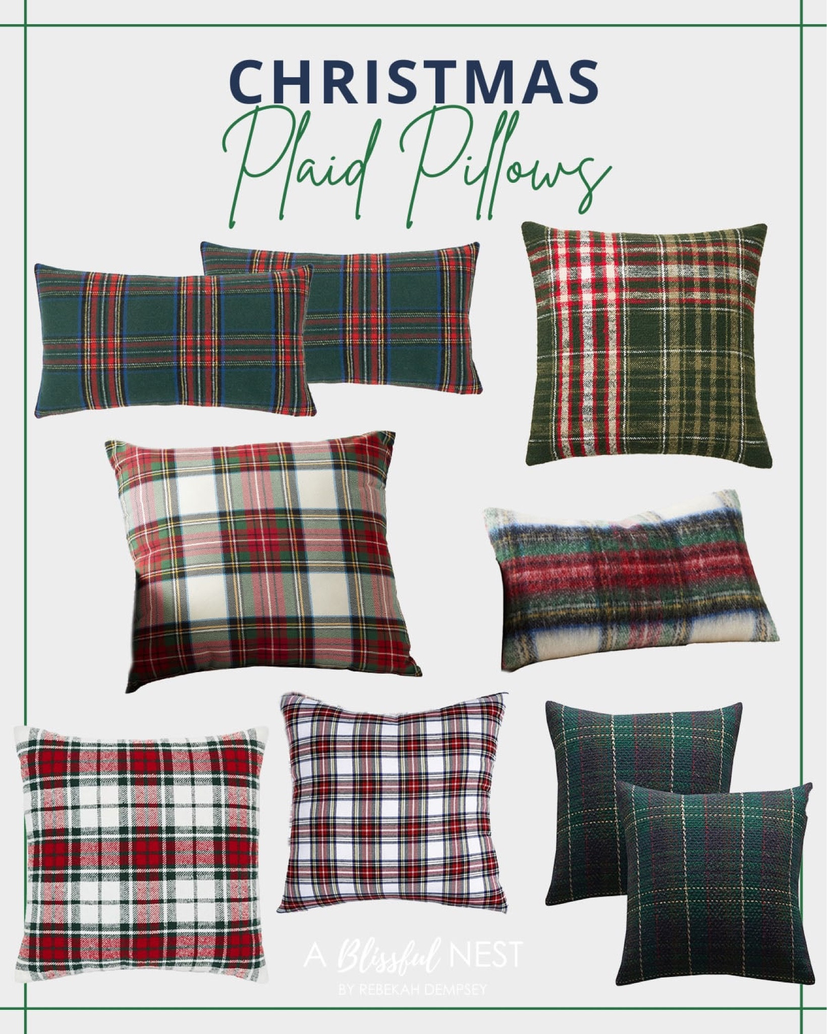 Christmas plaid pillows! 

#christmasdecor

Christmas home decor. Plaid pillow. Holiday plaid pillow  


#LTKHome #LTKHoliday #LTKFindsUnder50