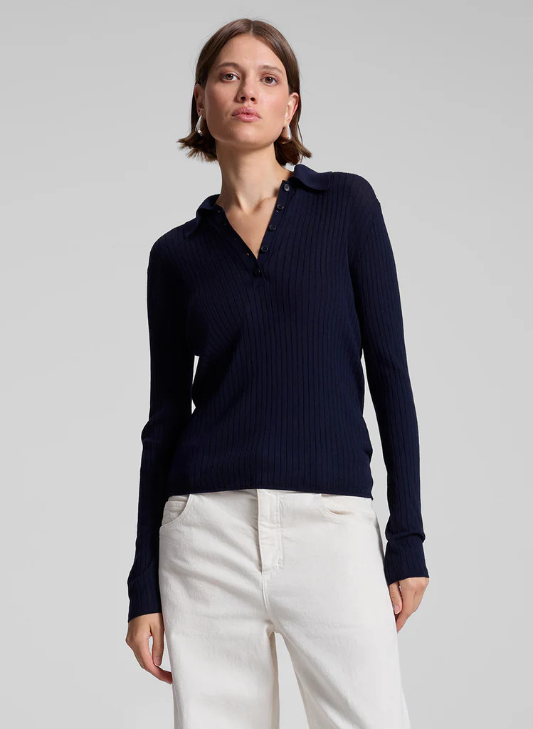 Alex Fine Merino Polo Top | A.L.C