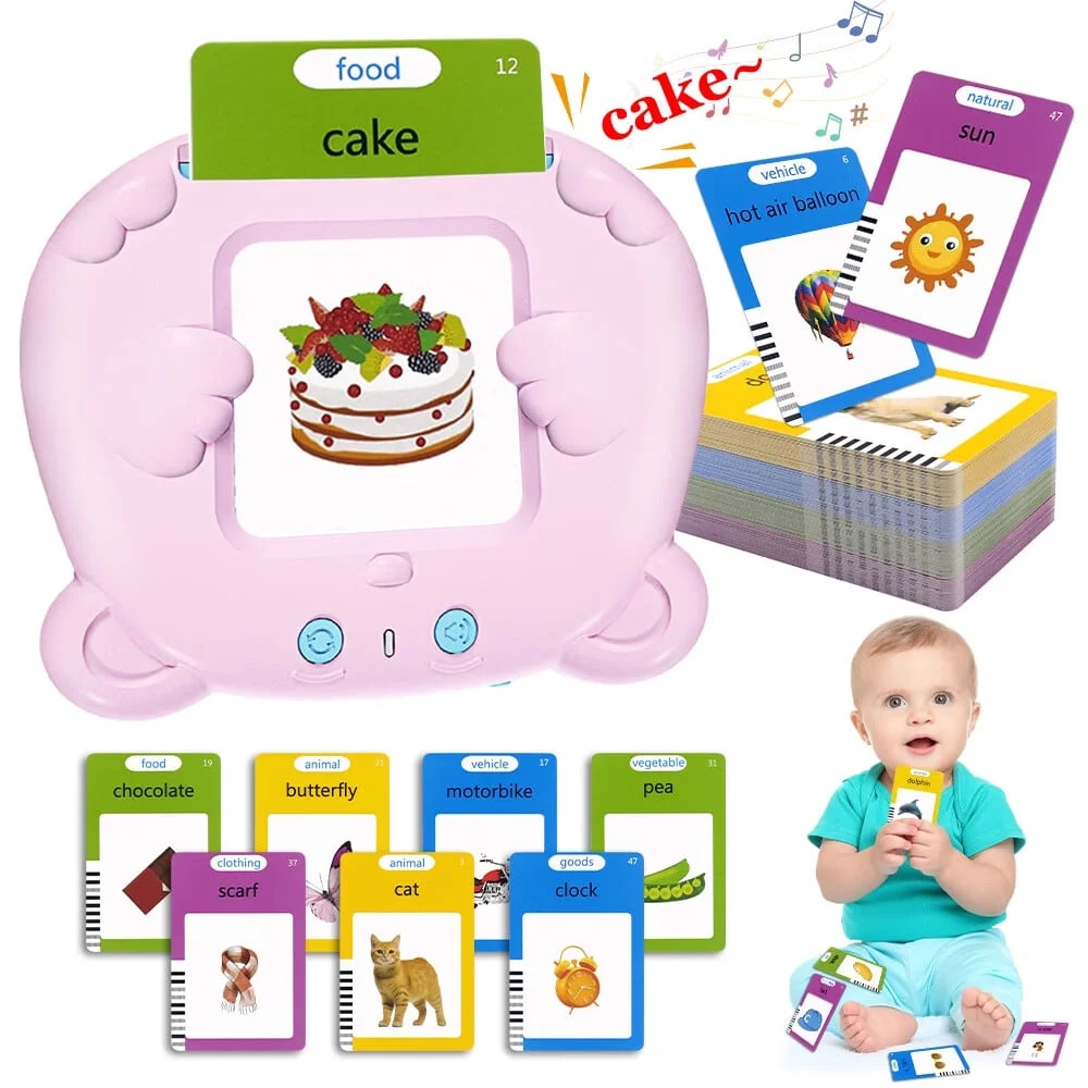 MAGOTAN Bear Talking Flash Cards Toddler Toys 112 Cards 224 Sides Learning Toys for 1-6 Years Old... | Walmart (US)
