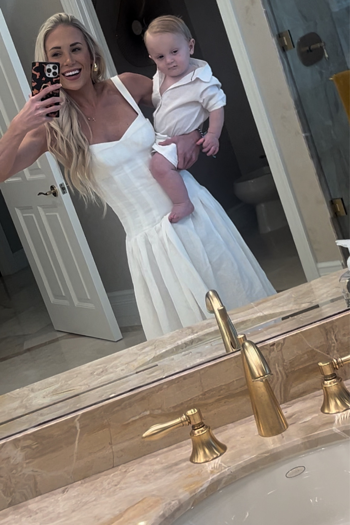 Mommy & me white outfits. Toddler boy mom 🫶

#LTKBaby #LTKStyleTip #LTKFamily