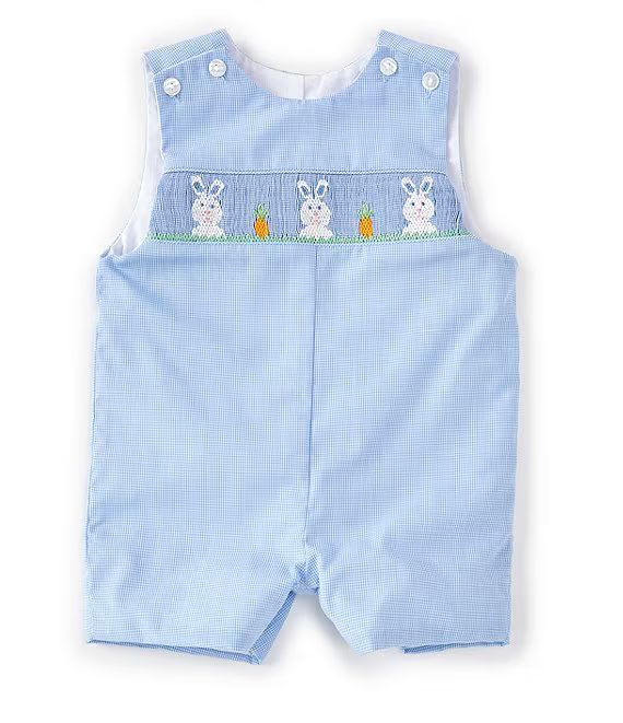 Baby Boys 3-24 Months Smocked Bunny Shortall Jon Jon | Dillard's