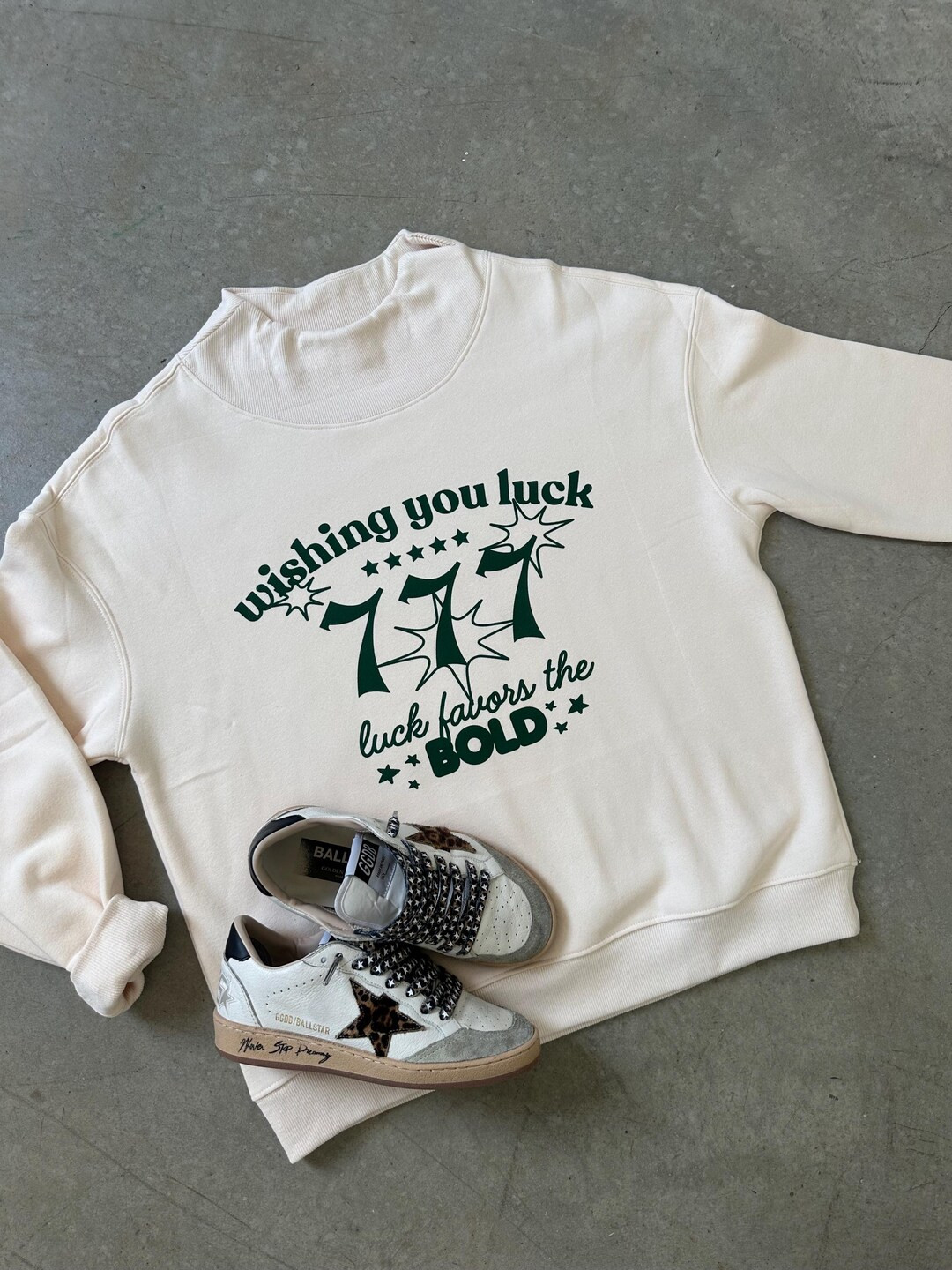 Wishing You Luck Sweatshirt - Etsy | Etsy (US)