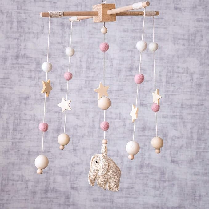 Neutral Baby Mobile/Felt Ball Mobile/Cot Mobile/Nursery Mobile/Crib Mobile/Custom Made Mobile/Pom... | Amazon (US)