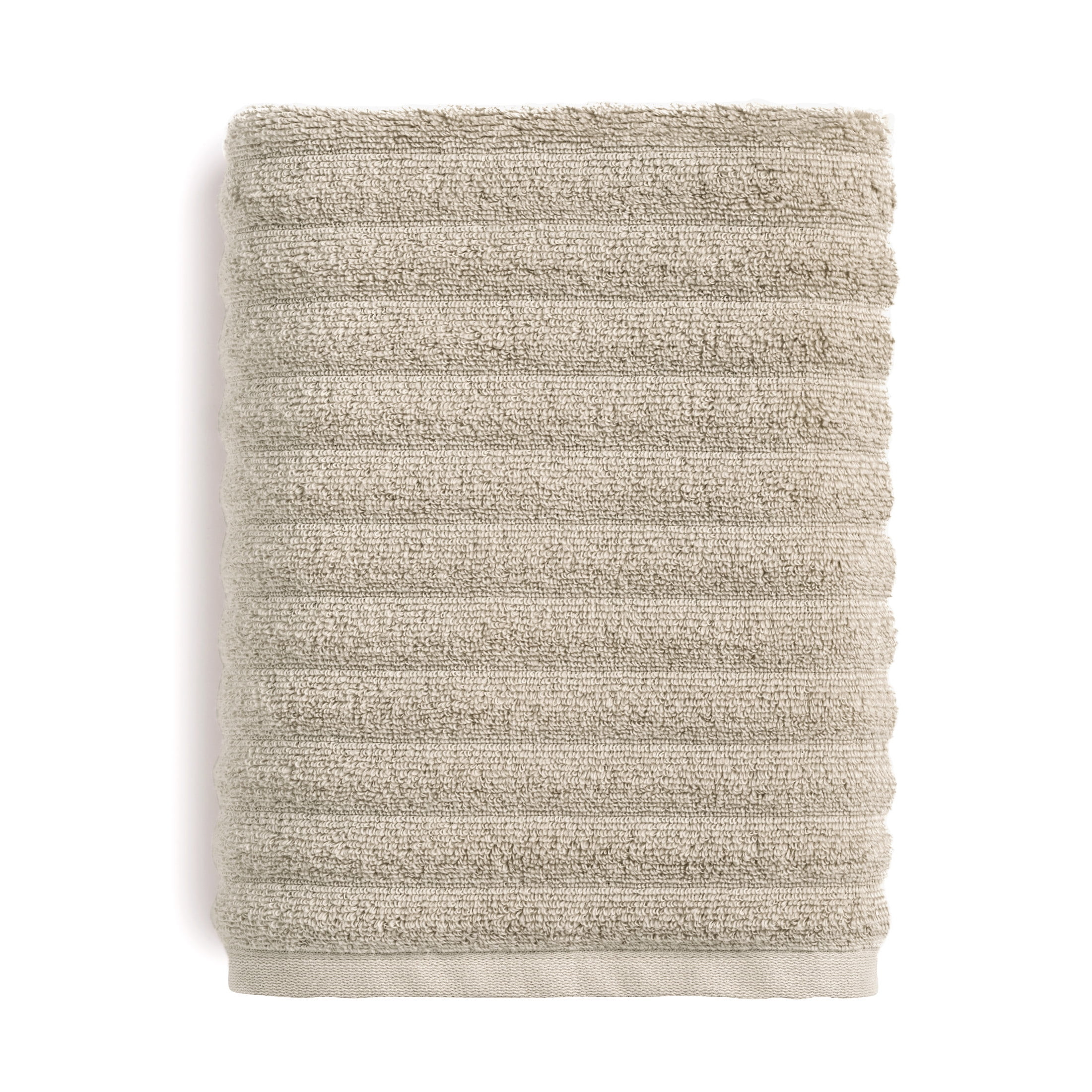 Mainstays Performance Textured Bath Towel, 30" X 54", Beige | Walmart (US)