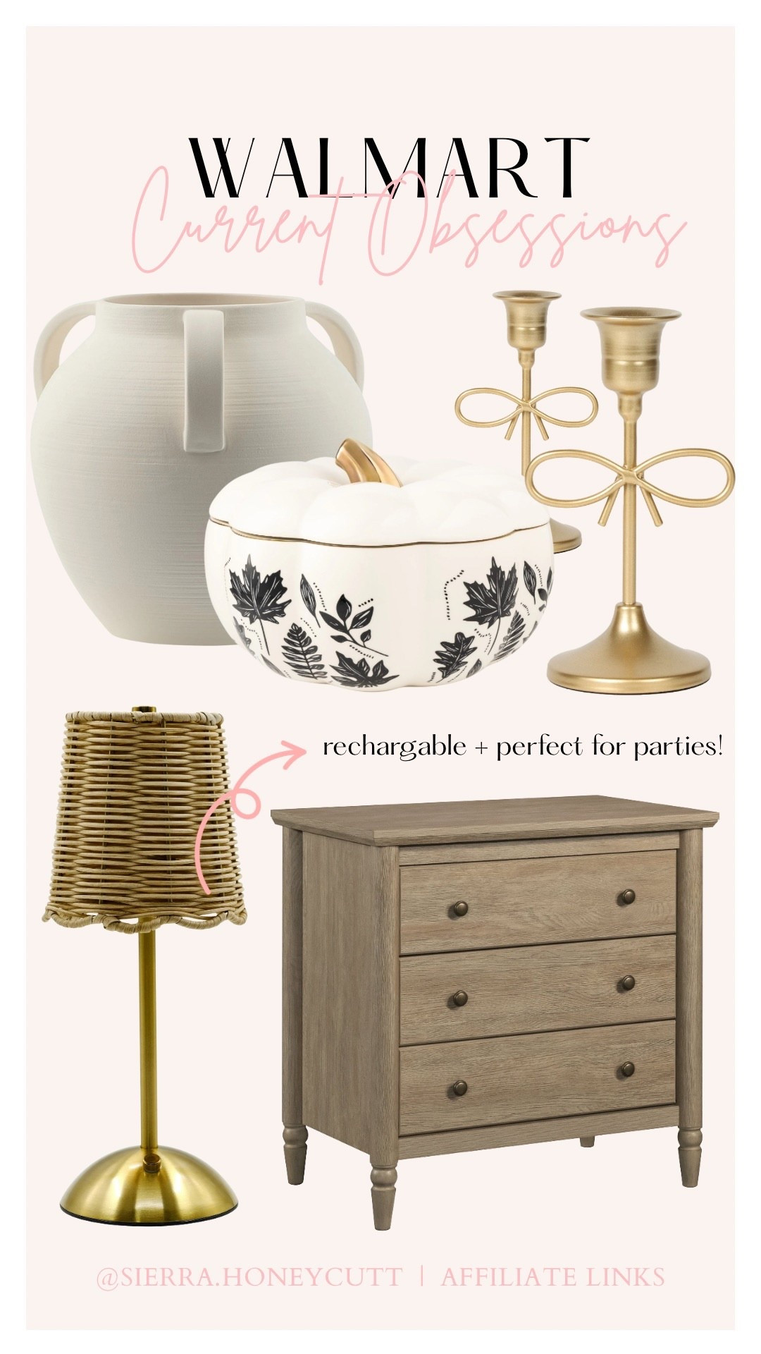 Walmart has been outdoing themselves lately with the decor!! 😍Love this oversized night stand with USB +  I have the vase, candle holders & 2 of the lamps and the quality is 10/10 

#LTKStyleTip #LTKFindsUnder100 #LTKSaleAlert