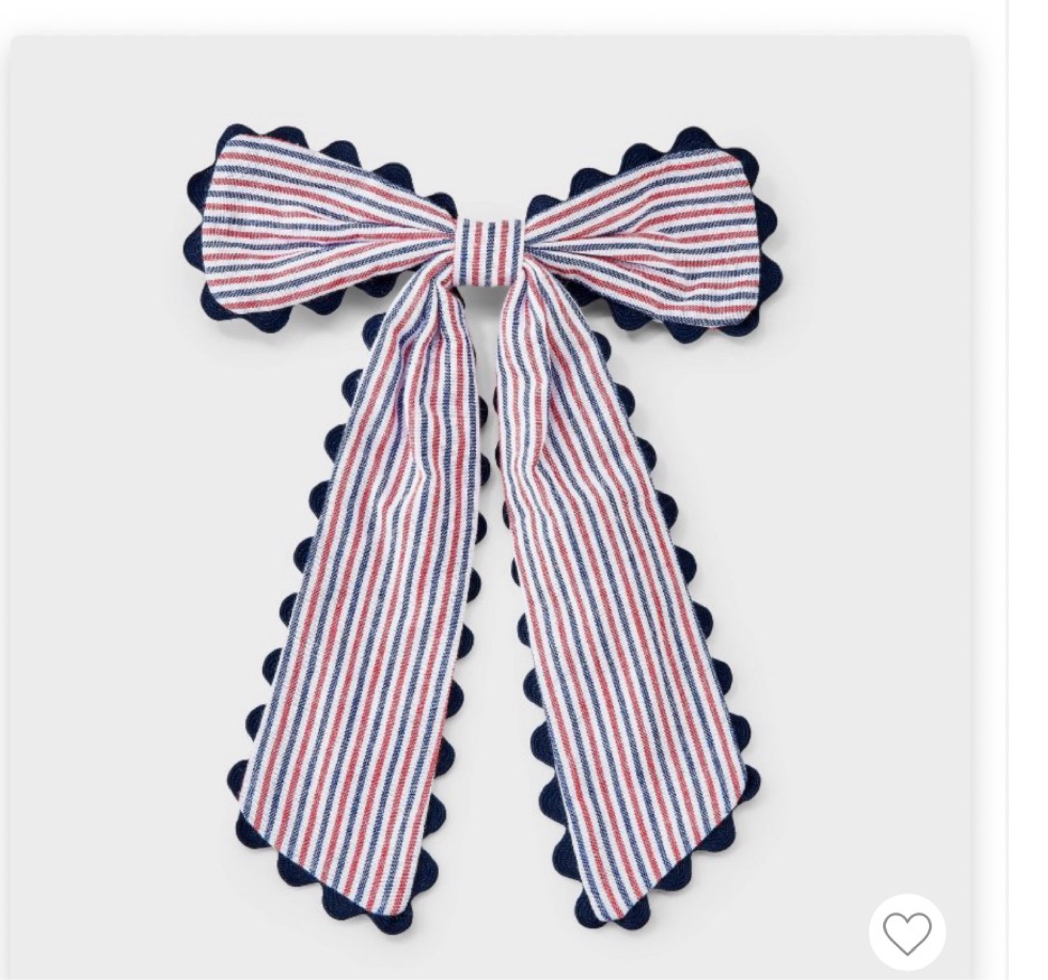 Cutest bow for a wreath ! It’s a girl’s hair bow, but just take off the barrette part and add a tassel or use a hot glue gun and it’s perfect for the holiday🇺🇸#target 
#holiday #usa