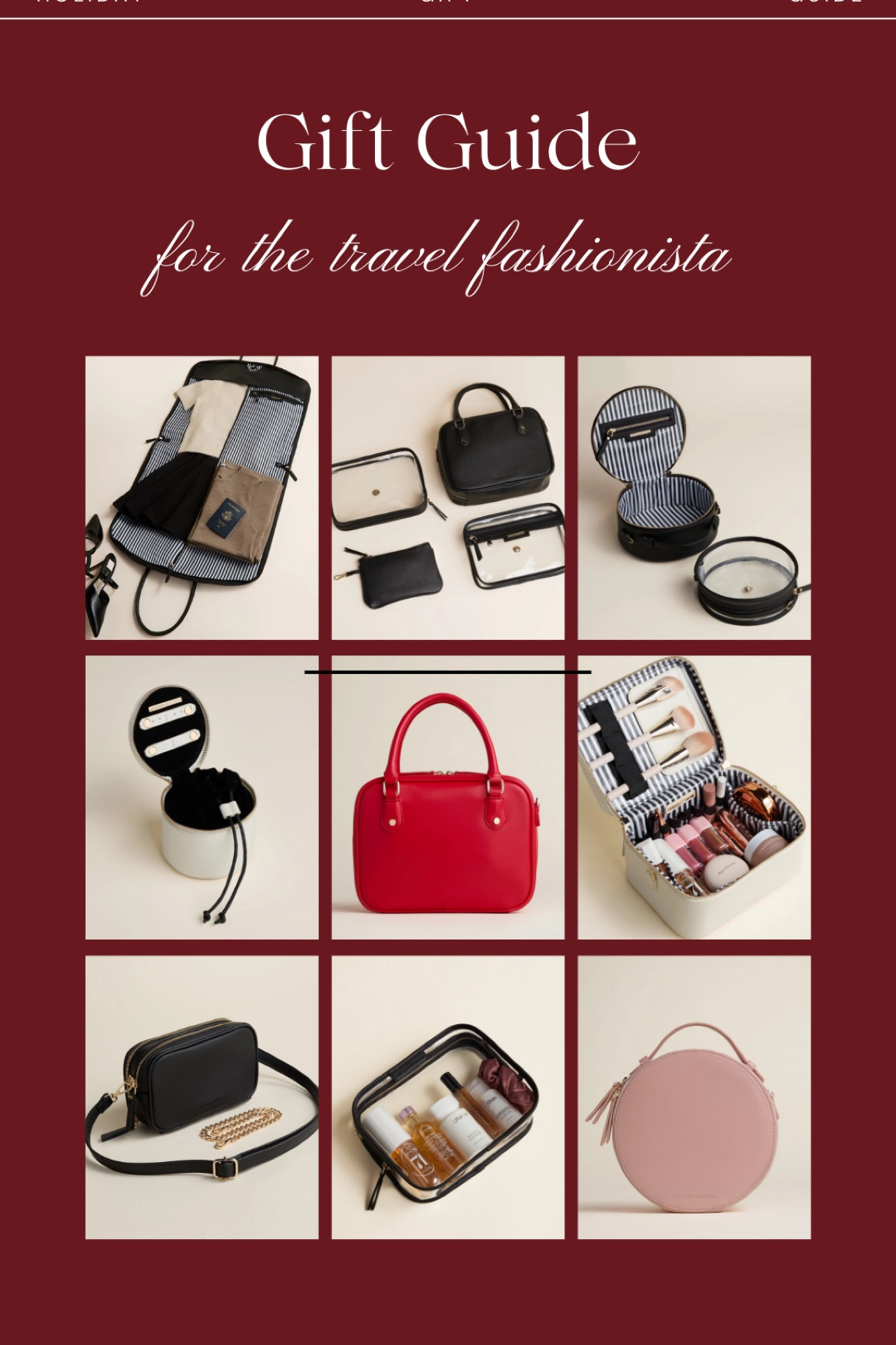 Travel gift guide
Beauty bag
Toiletry bag  

#LTKHoliday #LTKTravel #LTKGiftGuide