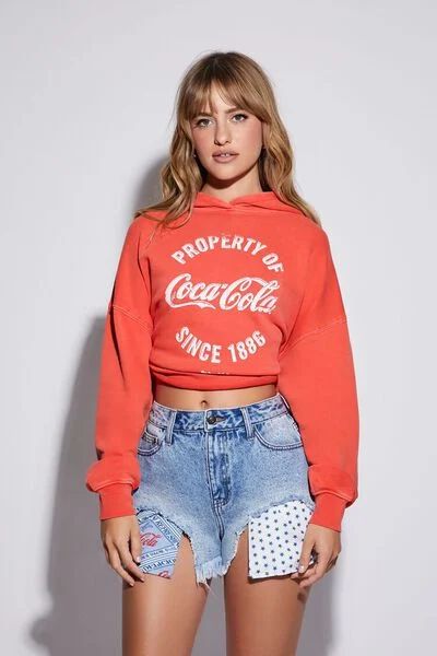 Coca-Cola Embroidered Hoodie | Forever 21