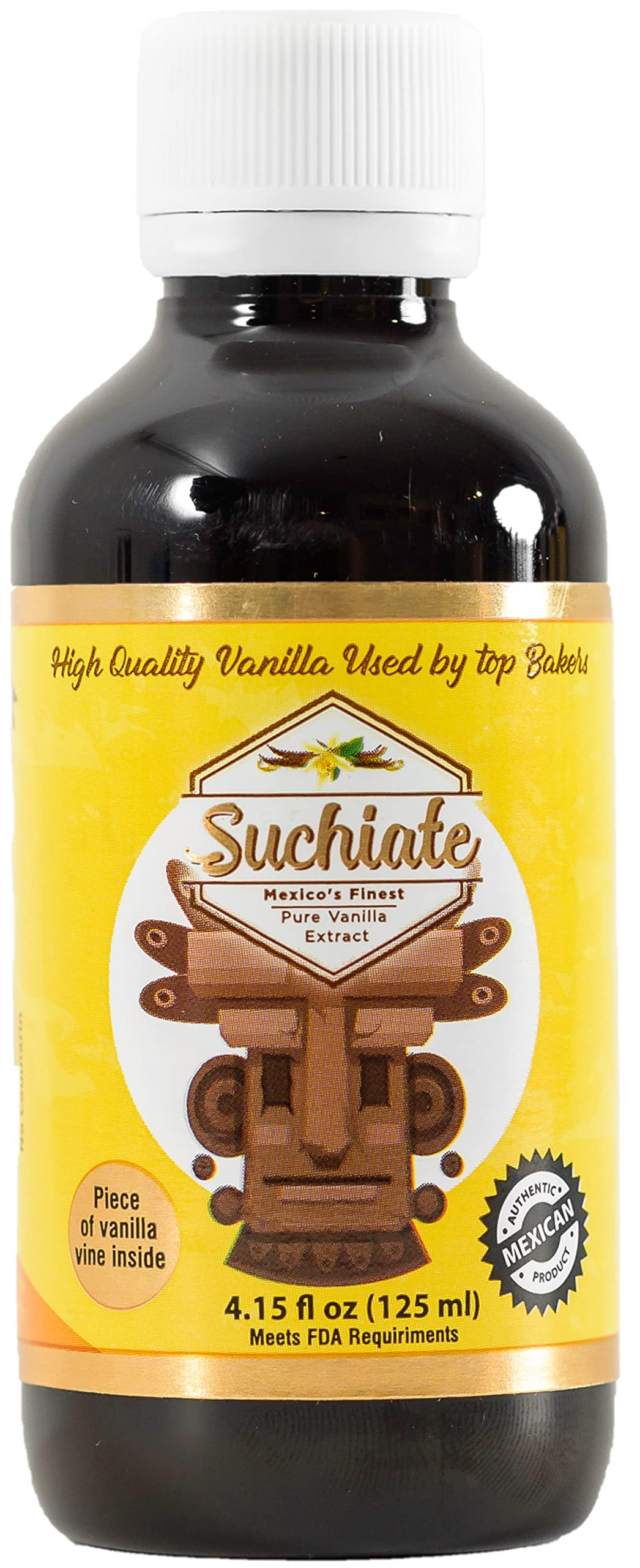 Suchiate Pure Vanilla 4.15oz (125 ml) | Mexican Vanilla for Baking and Desserts | Made with Real Van | Amazon (US)