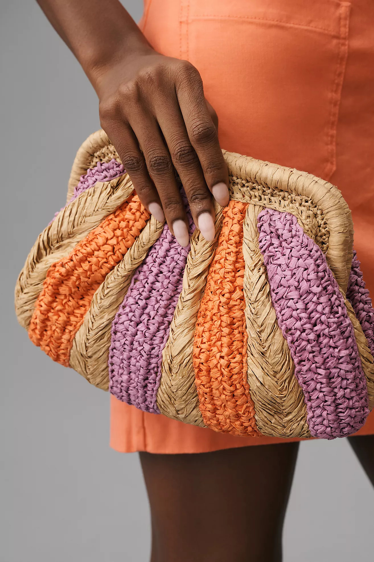 The Frankie Clutch: Striped Raffia Edition | Anthropologie (US)