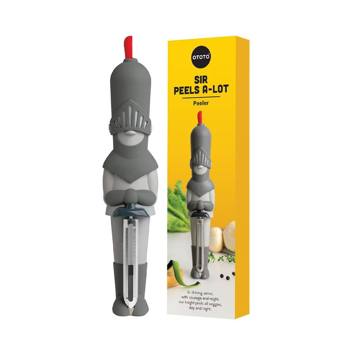 Ototo Holiday Gift Stainless Steel Sir Peels-a-Lot Knight Veggie Peeler | Target