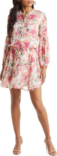 Floral Balloon Sleeve Dress - Vici Dress | Nordstrom