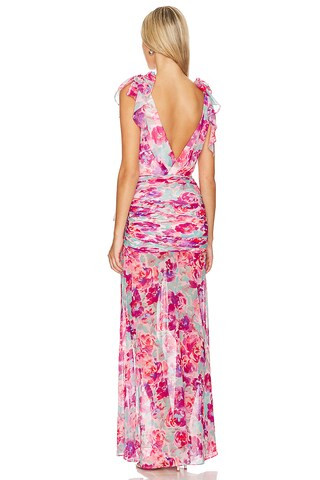 x Anja Dujaković Jade Gown in Pink Floral Multi | Revolve Clothing (Global)