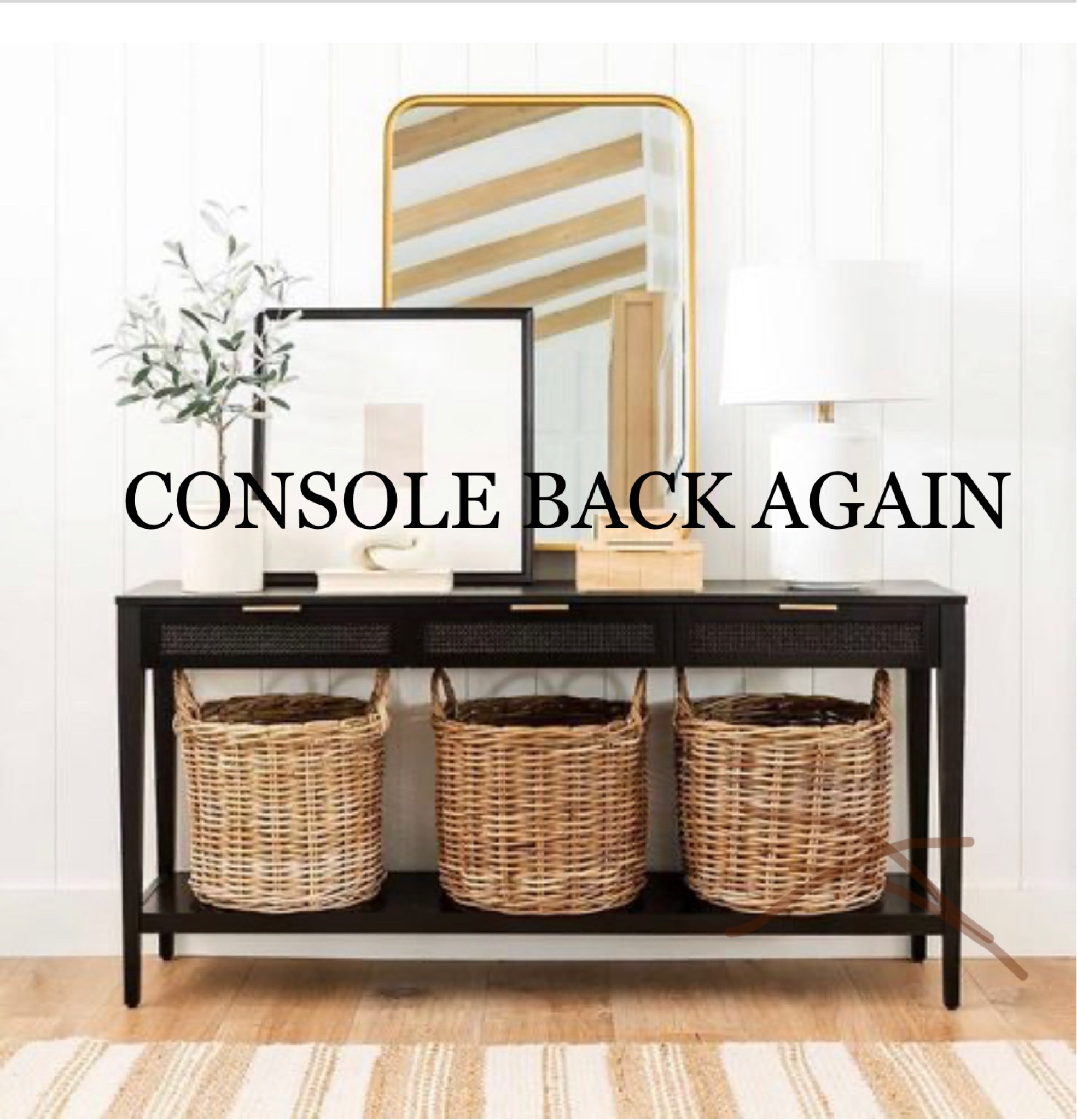 East Bluff Woven Drawer Console curated on LTK