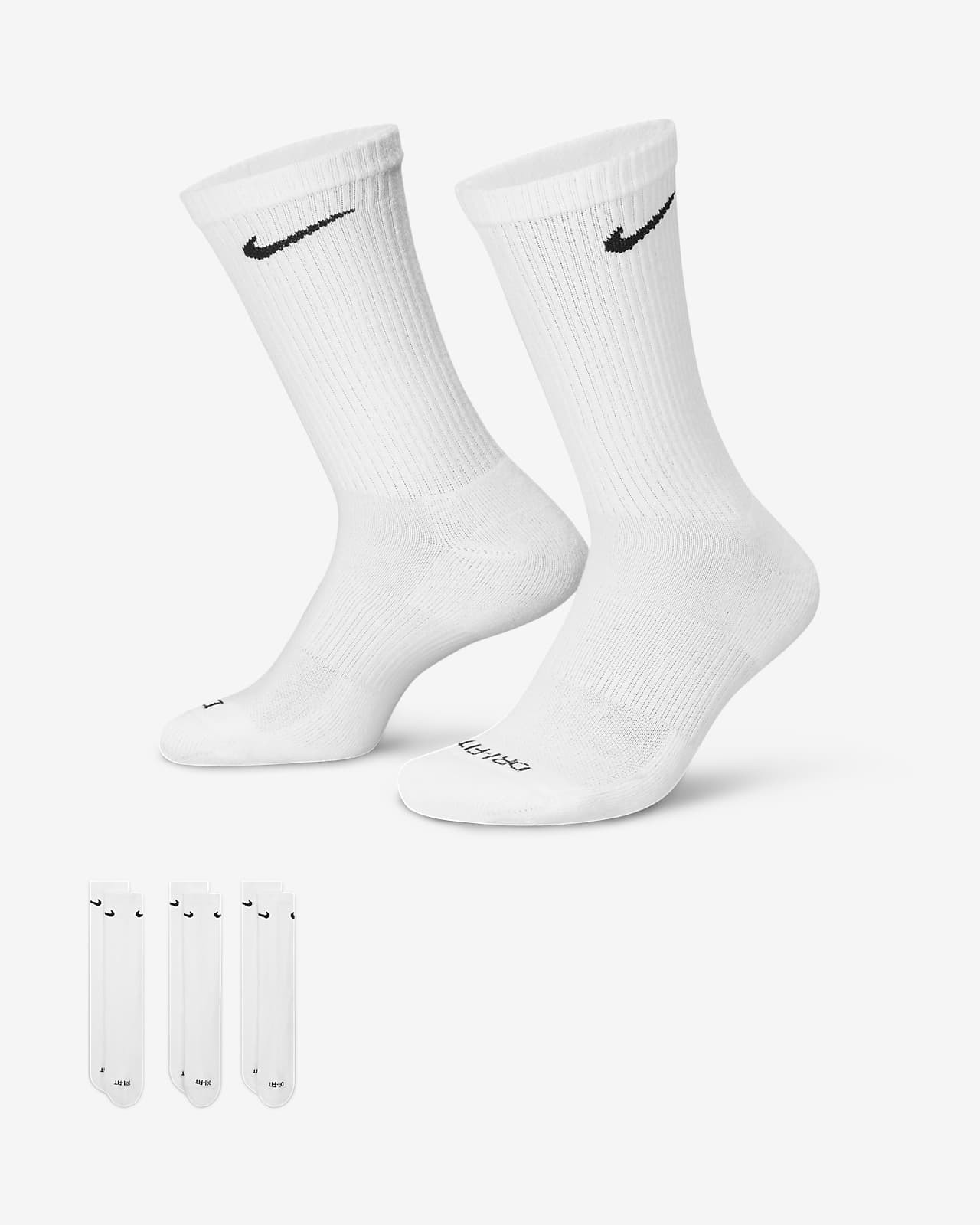 Nike Everyday Plus Cushioned Training Crew Socks (3 Pairs). Nike.com | Nike (US)