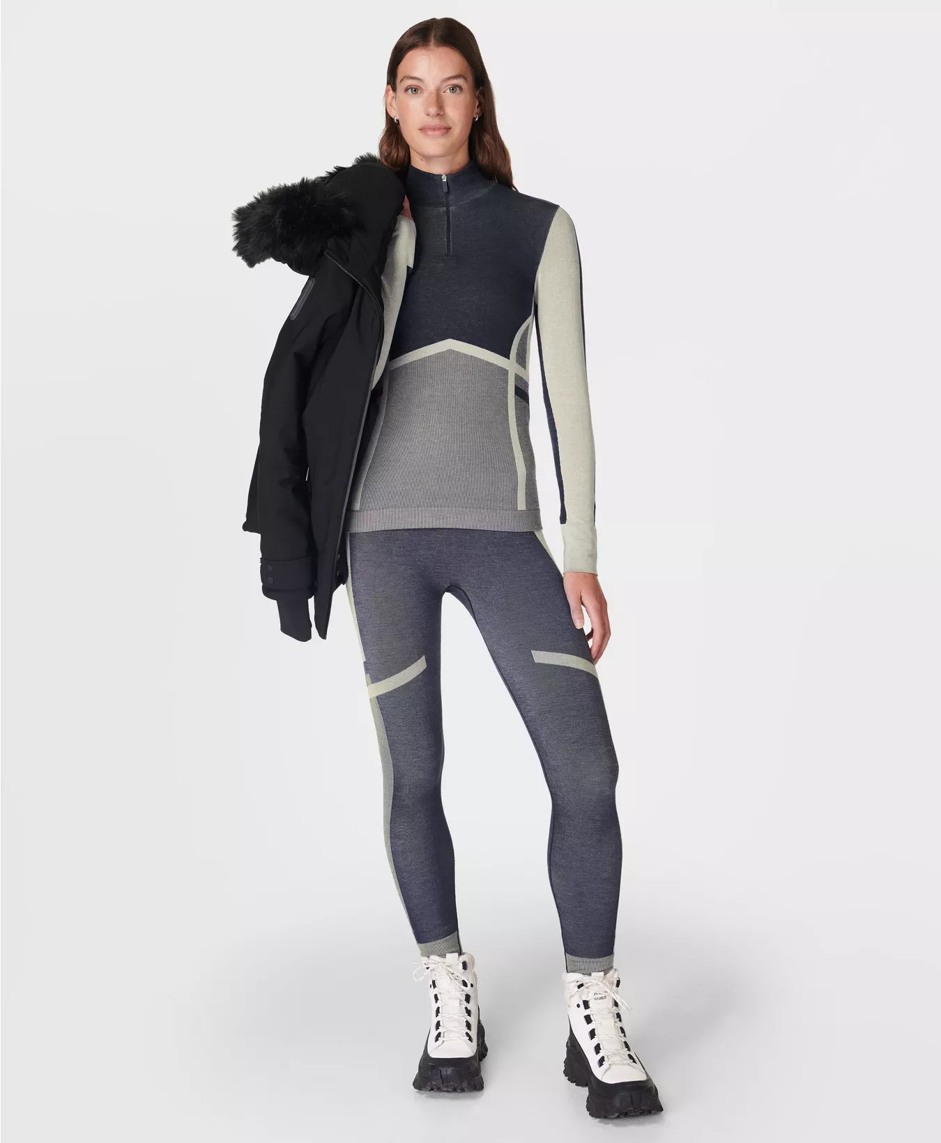 Modal Chevron Base Layer Legging | Sweaty Betty UK