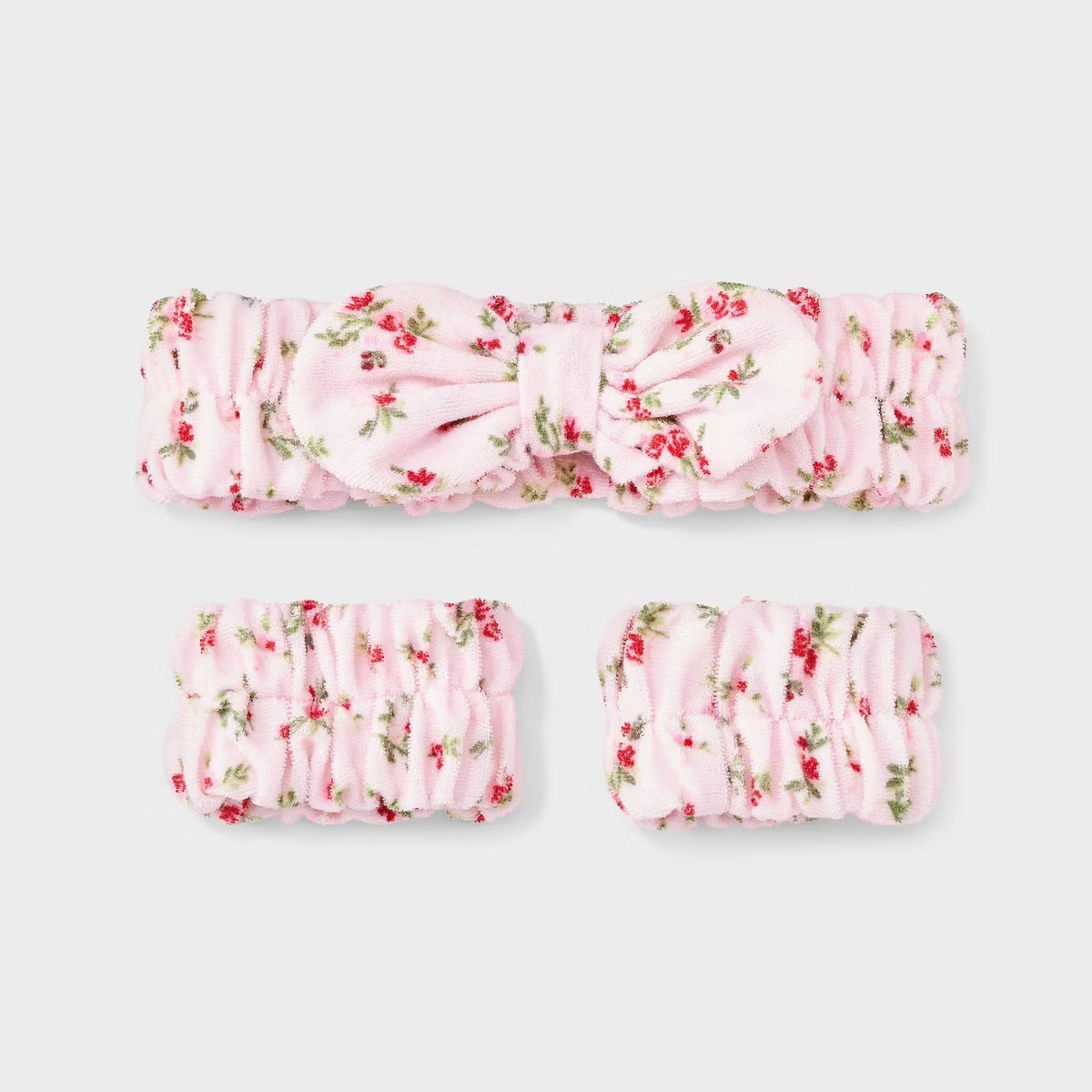 Hair Headwrap with Cuffs Set 3pc - Wild Fable™ Pink Floral | Target