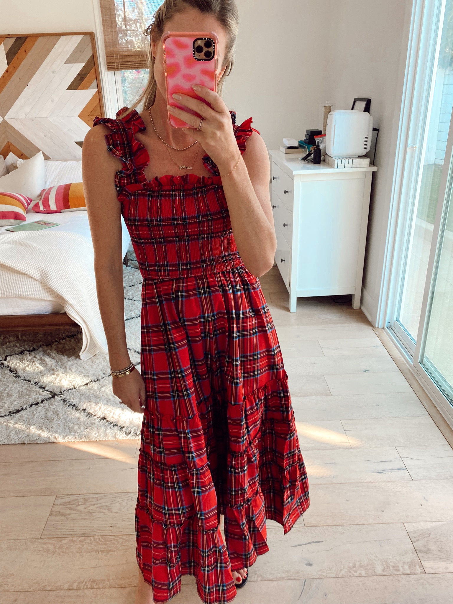 Red plaid maxi dress. So cute for the holiday season! Easy to layer and can be dressed up or down  

#LTKunder100 #LTKSeasonal #LTKHoliday