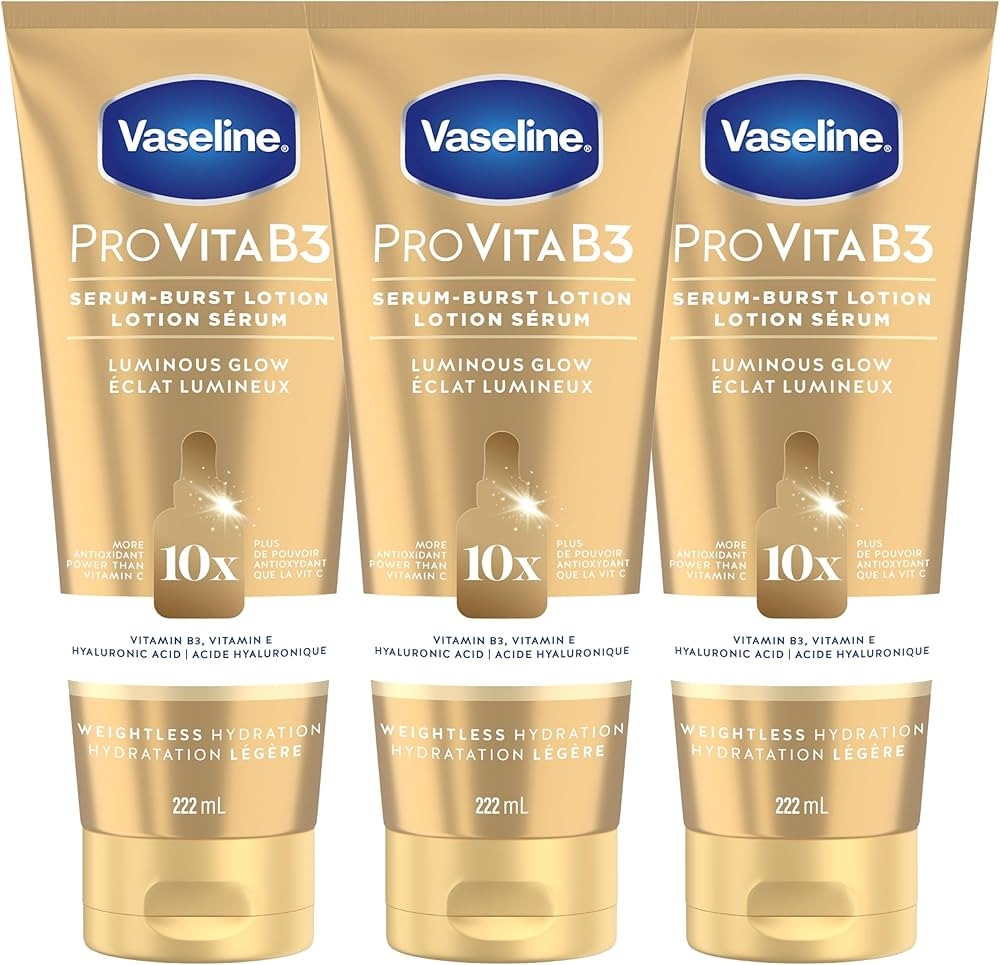Vaseline Lumious Glow Serum Burst: Glowing Skin, All-Day Hydration 222ml (Pack of 3) | Amazon (CA)