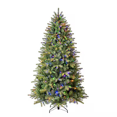Tree Classics by Balsam Hill Classic Fraser 7.5-ft Fir Pre-lit Artificial Christmas Tree with Mul... | Lowe's
