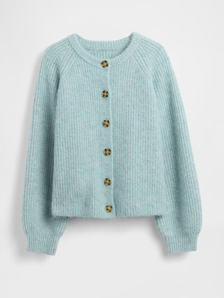 Fuzzy Shaker Stitch Cardigan | Gap (US)