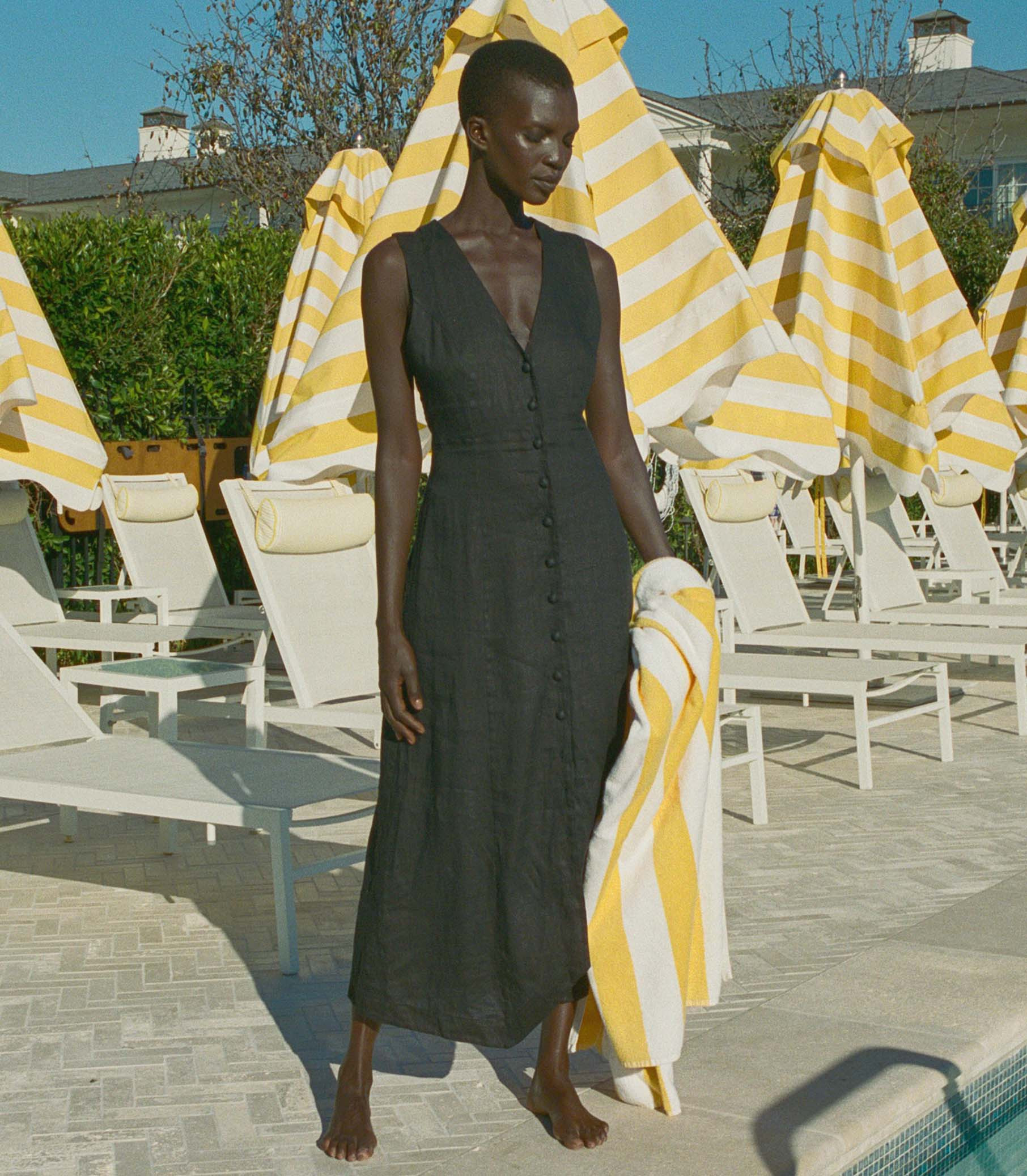 Allene Dress - Black | DÔEN | DOEN