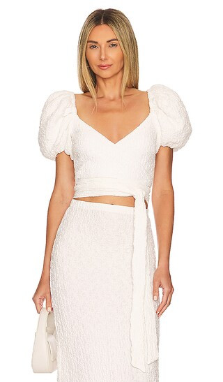 Zano Top in Textured Novelty White | Revolve Clothing (Global)