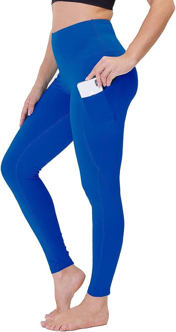 GAYHAY High Waist Yoga Pants with Pockets for Women - Soft Tummy Control 4 Way Stretch Capri Legg... | Amazon (US)