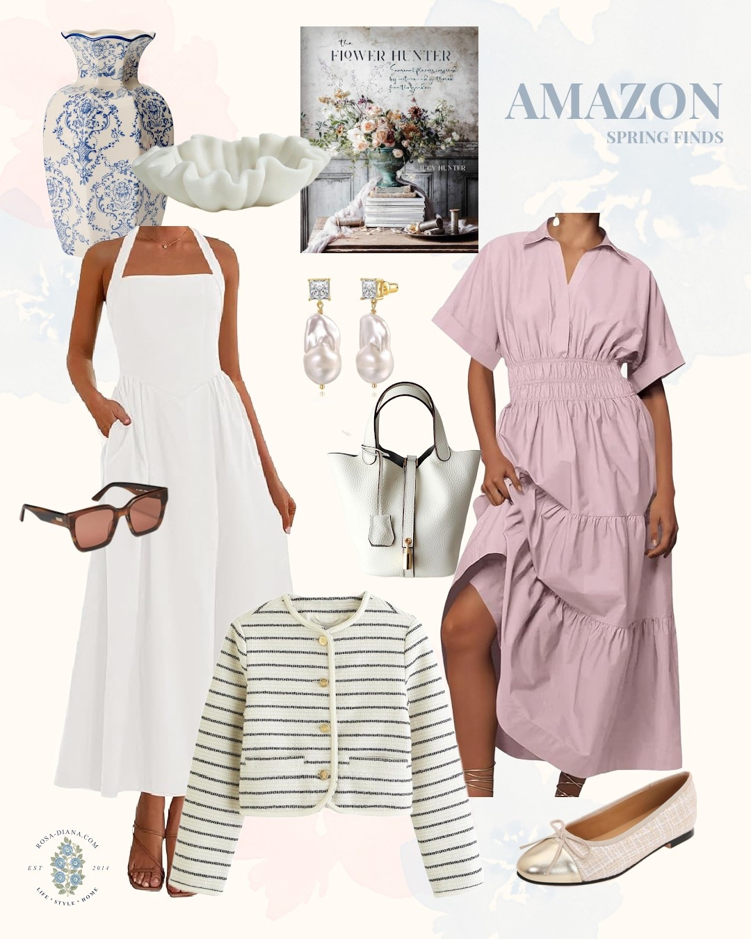 amazon summer finds. The white halter style dress is absolutely stunning and perfect for summer brunch or seaside parties! amazon fjnds, home accessories 

#LTKStyleTip #LTKHome #LTKSeasonal