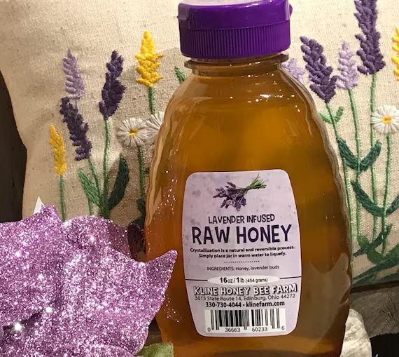 Lavender Infused Honey 1 lb.  All natural grown, harvested and infused right on the farm. | Etsy (US)