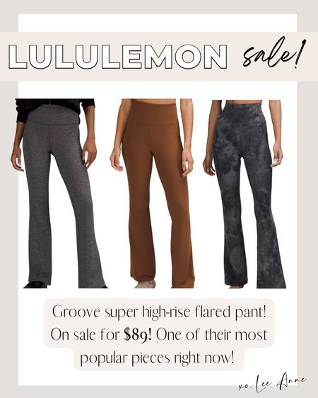 Lululemon Groove super high-rise flared pant on sale! 

Lee Anne Benjamin 🤍

#LTKunder50 #LTKsalealert #LTKstyletip