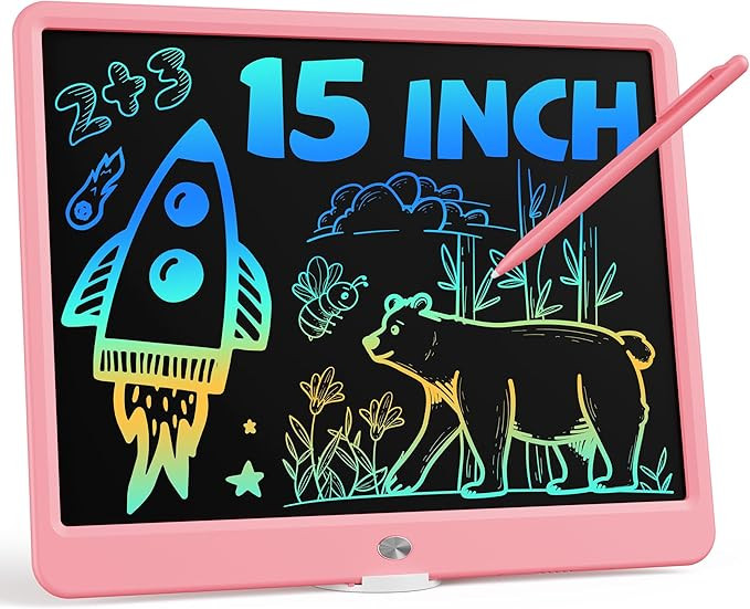 Bravokids 15 Inch LCD Writing Tablet for 3 Year Olds - Electronic Drawing Pad and Doodle Board as... | Amazon (US)
