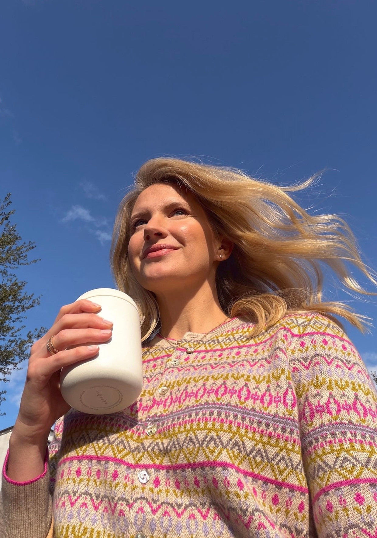 good morning! 💗 wearing a size S in the happiest sweater 

#LTKootd #LTKdayinmylife #LTKHoliday