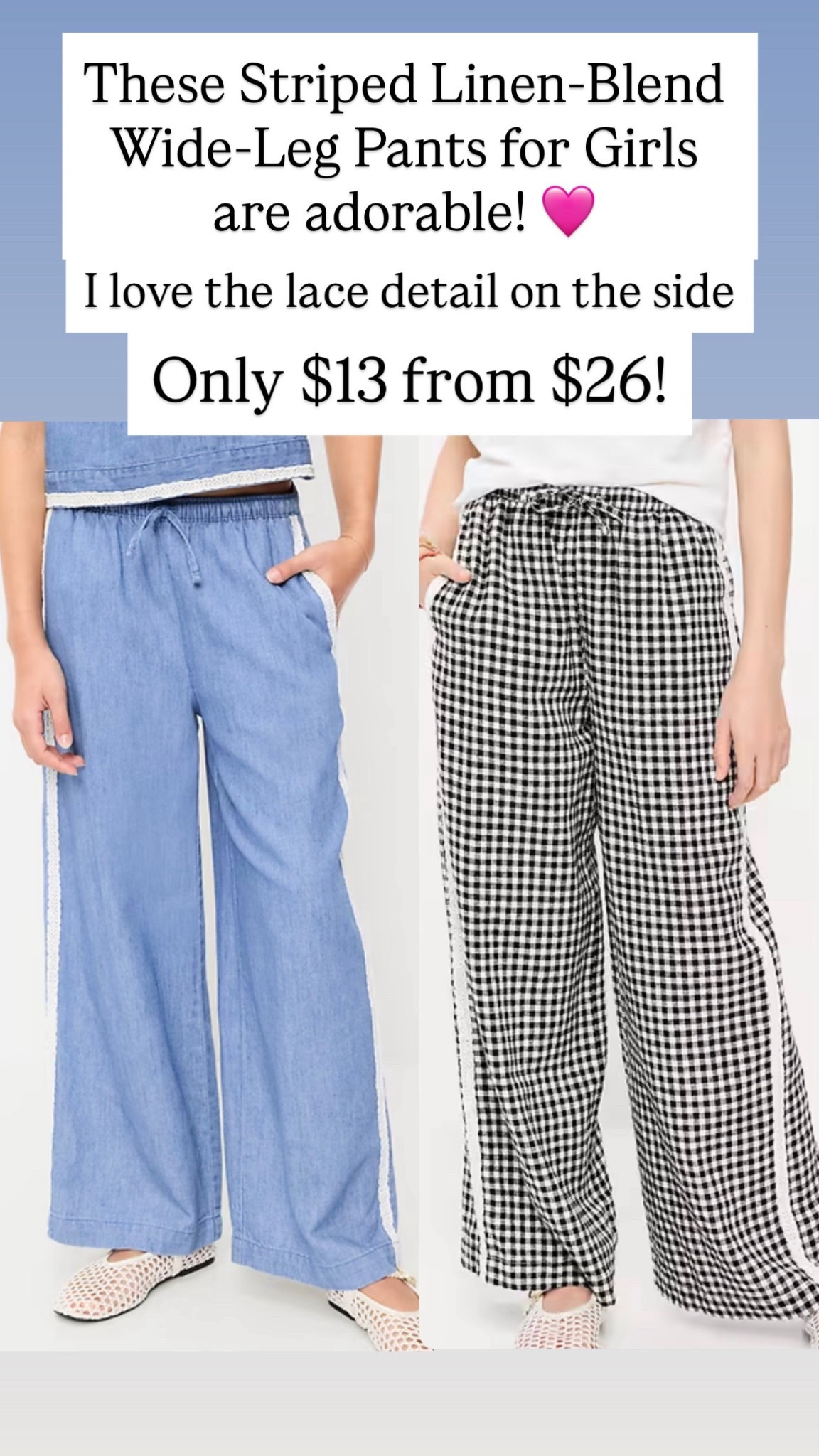 Linen blend pants for girls 

#LTKSaleAlert #LTKKids